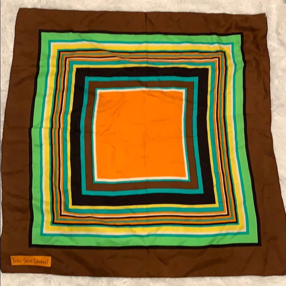 Large silk YSL scarf